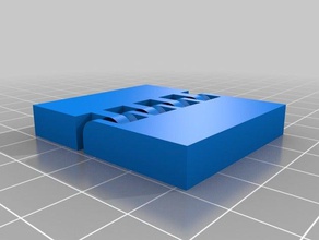 my customized hinge printable assembled unit without supports parts 3d print model - Mito3D