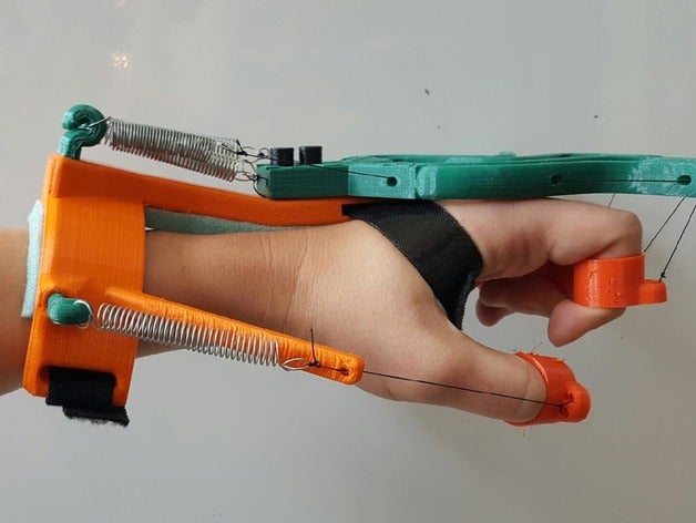 aquahand device exercise exoskeleton hand medical rehabilitation stroke 3D print model - Mito3D