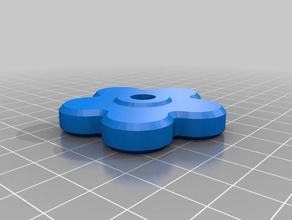 my customized parametric hand knob parts 3d print model - Mito3D