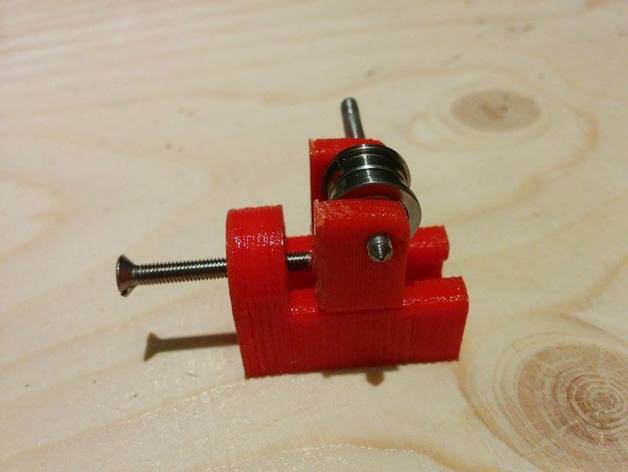 simple belt tensioner gt2 f623zz updated machine tools m3 3D print model - Mito3D