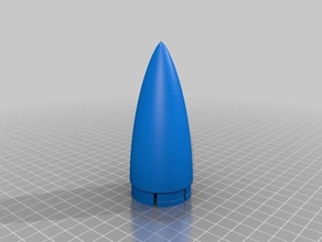 meine individuelle anpassbare modulare Modell-Rakete hobby kundengebundene 3d print model - Mito3D
