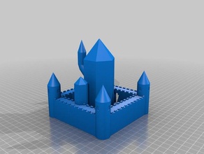 yaxela castle buildings & structures buildacastle medieval 3d print model - Mito3D
