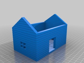 d&d house 5x3 3d printing building dd dnd dungeons dragons 3d print model - Mito3D