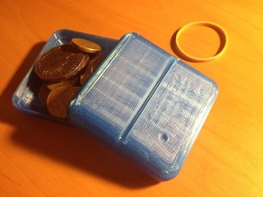 travel loose change holder organization box coins container 3d print model - Mito3D