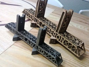 il tower bridge award edifici e strutture ponte edificio ingegneria civile infrastruttura sacramento 3d print model - Mito3D