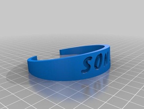 my customized bracelet son bracelets 3d print model - Mito3D