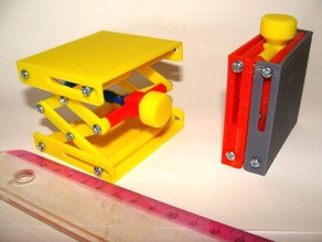 plataforma de tomada parafusos mecânico brinquedos jack scissorlift 3d print model - Mito3D