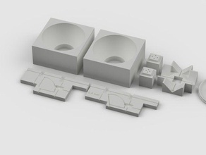 vier Lappen 5,8 ghz Rundschreiben polarisierte Antenne template kit skew-planar r c Fahrzeuge 4-Blatt Klee 5 8 cloverleaf 3d print model - Mito3D