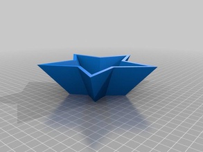 5-estrela de oito pontas tigela recipientes personalizado 3d print model - Mito3D