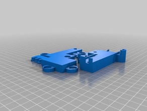 Tür-Verriegelung Teile Tür Gang latch slider 3d print model - Mito3D