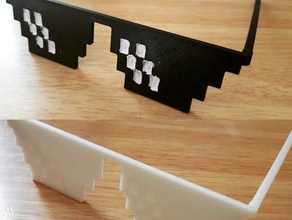 deal glasses dealwithit fun thuglife 3d print model - Mito3D