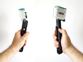 xiaomi yi camera handle gopro monopod mount selfie stick 3d print model - Mito3D