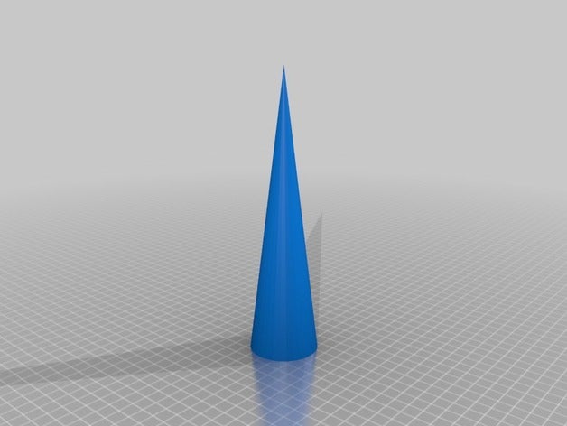 cas partique couper L'imprimante 3d de pièces cône 20 cm 3D print model - Mito3D