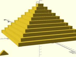 unendliche Treppe sand Schimmel math buildacastle customizer Mathe-Kunst openscad scad 3d print model - Mito3D