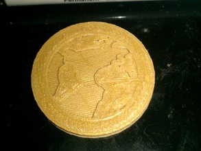 worldcoin moedas emblemas deuses borboleta harriet marie youngblood 3d print model - Mito3D