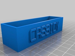 business card holder - cassidy office customized 3d print model - Mito3D