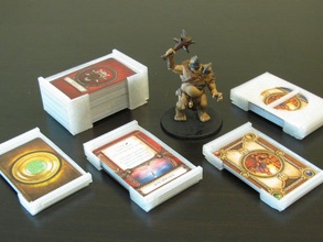 özelleştirilebilir oyun kartı depolama oyuncak aksesuarlar boardgame kartları kart sahibi çmg customizer güverte lljk sihirli toplantısı openscad 3d print model - Mito3D