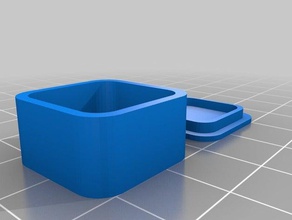 meu personalizados outro canto arredondado caixa recipientes personalizado 3d print model - Mito3D