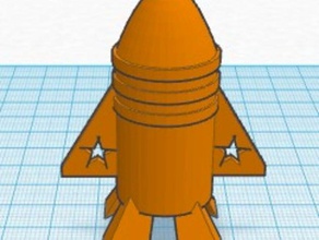 roket gemi 3d baskı 3d print model - Mito3D
