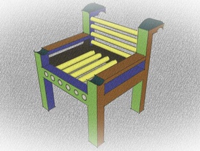 sandalye 3d baskı 3d print model - Mito3D
