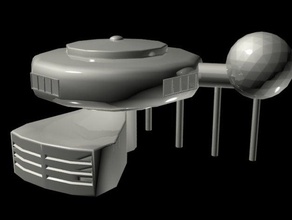 rétro-futurisme maison des années 1950 L'impression 3d 3dmodel cool l'avenir ménage retrofuture 3d print model - Mito3D