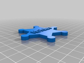 meine angepasste parametrische sheriff-Stern Schmuck 3d print model - Mito3D