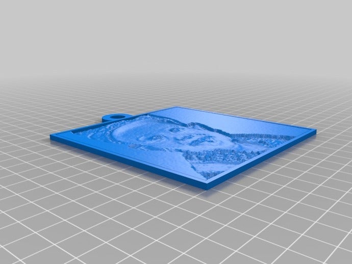 1 trey 2d art personalizzato 3D print model - Mito3D