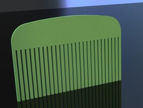 wallet comb other featured hair solidworks 3d print model - Mito3D
