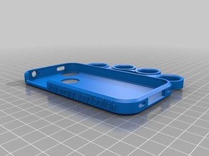 iphone 44s stay angry cover mobile knucle 3d print model - Mito3D