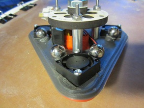 rostock max magnetic effector arm plate connectors 3d printer parts part fan 3d print model - Mito3D