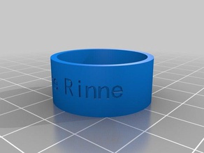 inne riine paddy anéis personalizado 3d print model - Mito3D