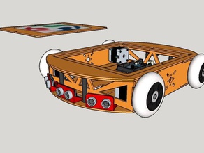 plate-forme robotique de configuration multiple modèle robots arduino le châssis fablab coupeur laser nybi nybicc plateform la plateforme robot à roues 3d print model - Mito3D