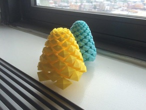 parametric pinecone math art customizer steam stem tvy 3d print model - Mito3D
