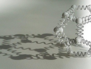 primavera dodecaedro interattiva art dodekaeder la scultura shapeways sla 3d print model - Mito3D