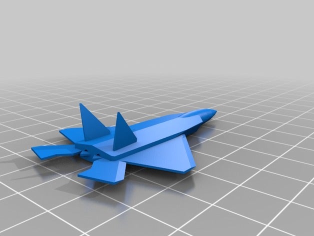 f22 fighter jet vehicles airplane engine plane raptor 3D print model - Mito3D