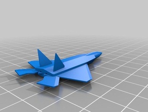 f22 fighter jet vehicles airplane engine plane raptor 3d print model - Mito3D