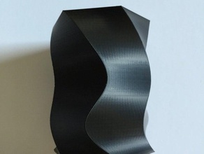 spirale-hex vase art abs le conteneur de la coupe hexagone ménage spirale unique vases 3d print model - Mito3D