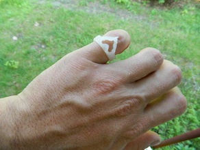 easy print de corazón anillo los anillos amor 3d print model - Mito3D