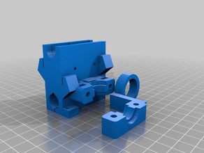 smartrapcore e3d de montagem A impressão 3d v6 reprap 3d print model - Mito3D