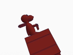 snoopy great flying ace animals brown charles charlie fly m peanuts schulz 3d print model - Mito3D