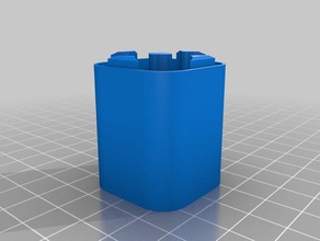 4 aa battery case bottom containers customized 3d print model - Mito3D
