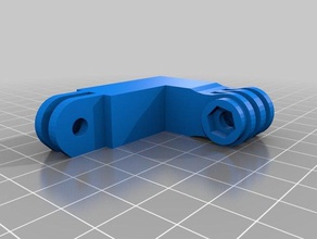 gopro extension arm right angle camera 3d print model - Mito3D
