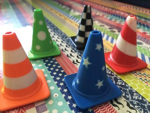 fashion traffic cones collection cone dual color extrusion openscad 3d print model - Mito3D