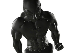 batman bust models hero muscle superhero 3d print model - Mito3D