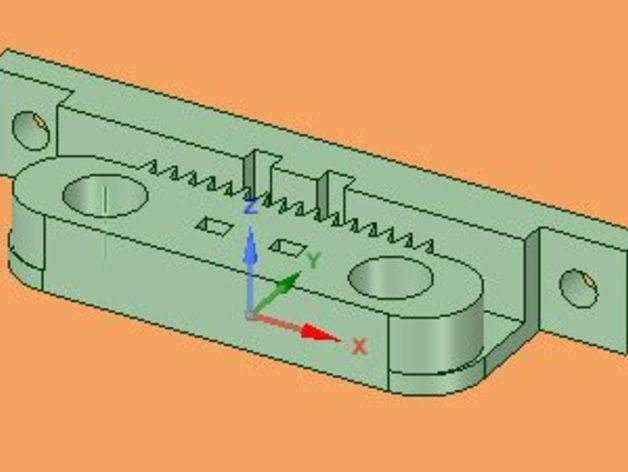 y-axis drive belt keeper 3d printer accessories 3D print model - Mito3D