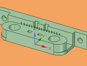 y-axis drive belt keeper 3d printer accessories 3d print model - Mito3D