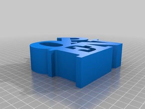my customized word sculpture - open sculptures 3d print model - Mito3D