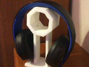 headphone headset stand audio headphones 3d print model - Mito3D