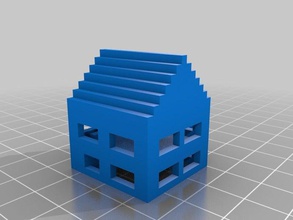 logcabin des bâtiments les structures minecraft printcraft 3d print model - Mito3D