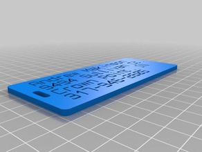 apm etiqueta de equipaje organización personalizado 3d print model - Mito3D